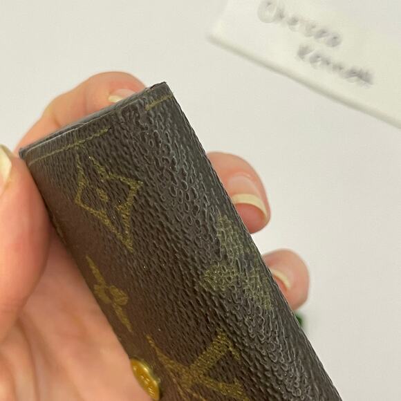 Louis Vuitton 6 Key Chain Holder LV SLG Monogram Print Wallet Keychain Canvas - Picture 14 of 16